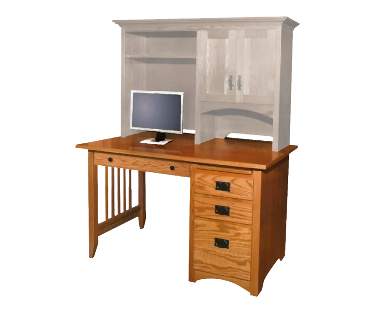Amish Mission 30″D Single Ped Desk