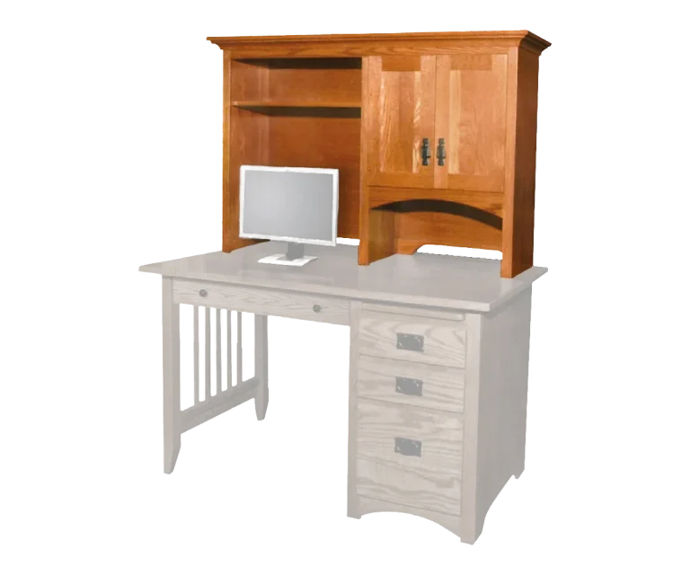 Amish Mission Hutch for 52″ Desk