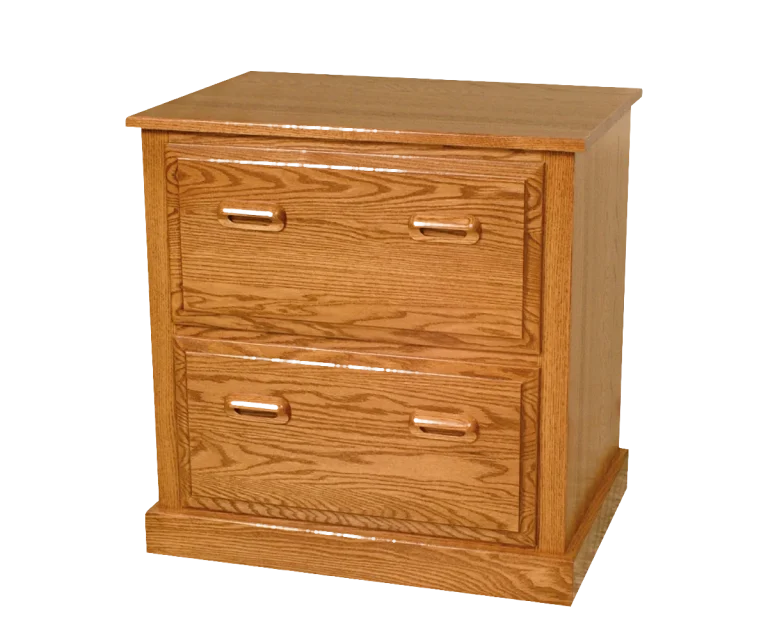 Amish Traditional Two-Drawer Lateral File Cabinet