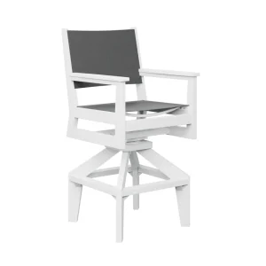 Mayhew Sling Swivel Bar Chair by Berlin Gardens