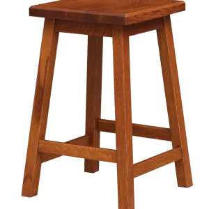 Amish Barrel Square Stool