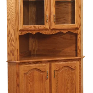 Amish Heritage Door Corner Hutch, Base Only