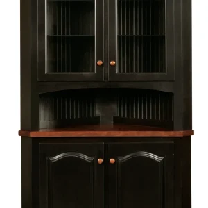 Amish Olympia Corner Hutch, Base Only