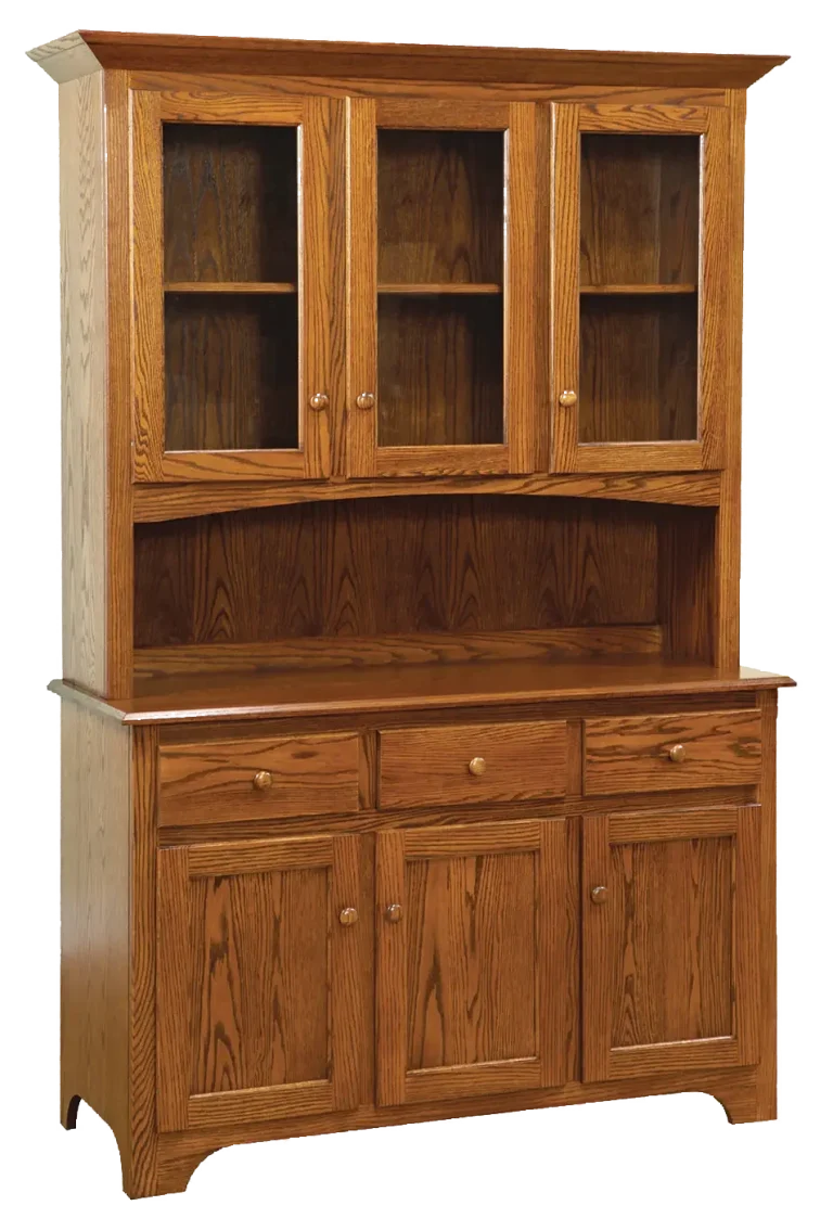 Amish Shaker 2 Door Hutch, Base Only