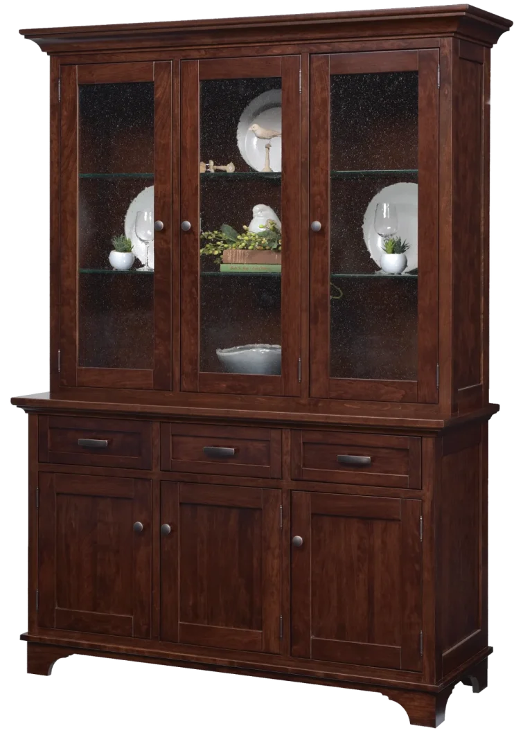 Amish Arlington 3 Door Hutch, Top Only
