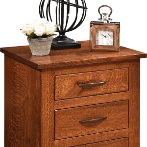 Amish Bloomfield 3-Drawer Nightstand