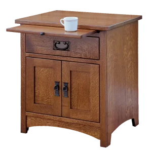 Amish Empire Mission Nightstand with 1 Drawer, 2 Doors