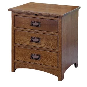 Amish Empire Mission Nightstand 3 Drawer