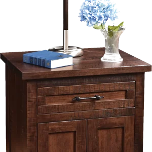 Amish Denali Nightstand with 1 Drawer, 2 Doors