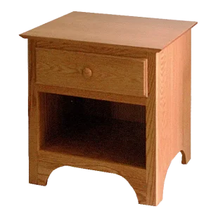 Amish Shaker Nightstand with 1 Drawer