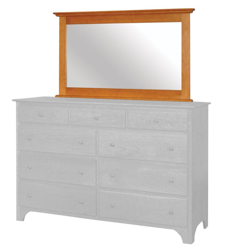 Amish Shaker Tall Dresser Mirror Only
