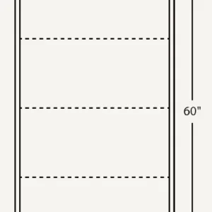 Amish Economy 38″Bookcase (Drawing)