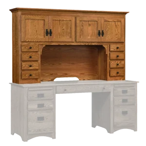 Amish Mission Hutch for 72″ Desk