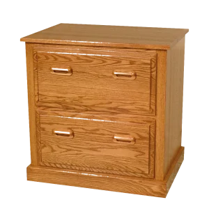 Amish Traditional Two-Drawer Lateral File Cabinet