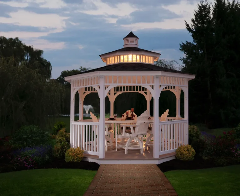 Lexington Octagon Vinyl Gazebo from Berlin Gardens