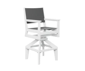 Mayhew Sling Swivel Bar Chair by Berlin Gardens
