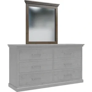 Amish Santorini Solid Hardwood Bedroom Dresser Mirror Only