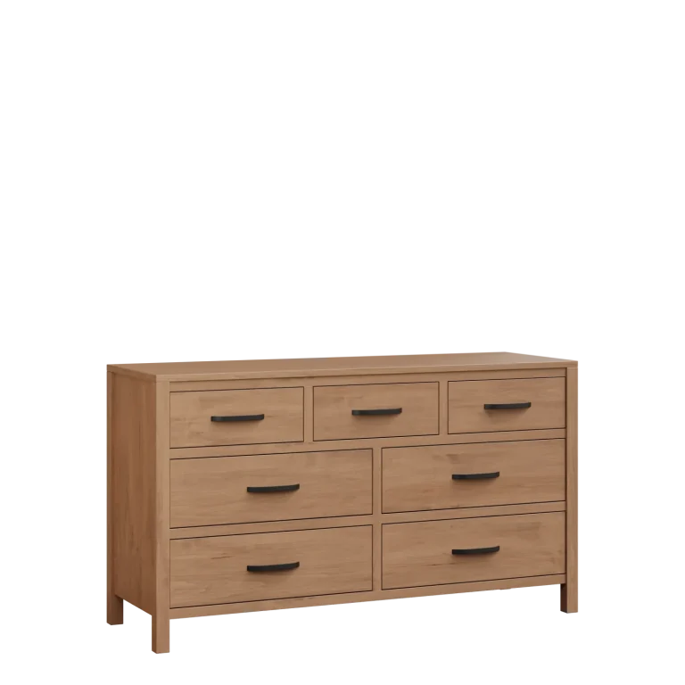 Amish Amanda Solid Hardwood Bedroom 7-Drawer Dresser