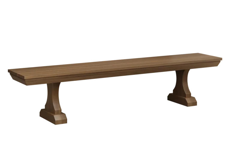 Amish Santorini Solid Hardwood Dining Bench