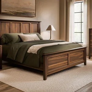Amish Amanda Solid Hardwood Bedroom Bed