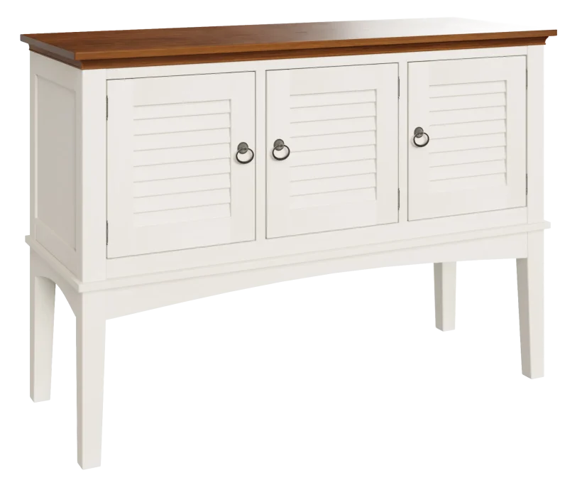 Amish Glendale Side Board - Yes, Sap Cherry, OCS113 Michael's Cherry, Brown Maple, OCS-342 White Paint, , , Silver Knobs, K282-AN Amish Glendale Side Board - 016-DI4683