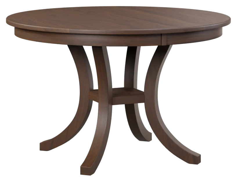 Amish Oak Harbor Table - No, , 48" Round Solid Top Table, , , , , Oak, OCS122 Cocoa Amish Oak Harbor Table - 016-LE5793