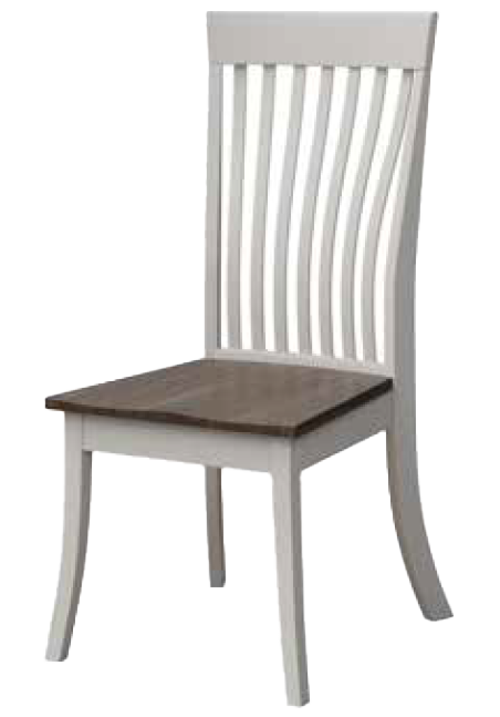Amish Rockland Side Chair - Yes, Brown Maple, SW9166 Drift of Mist Paint, Elm, S-41308-Darkstreak, , Amish Rockland Side Chair - 016-OL5604