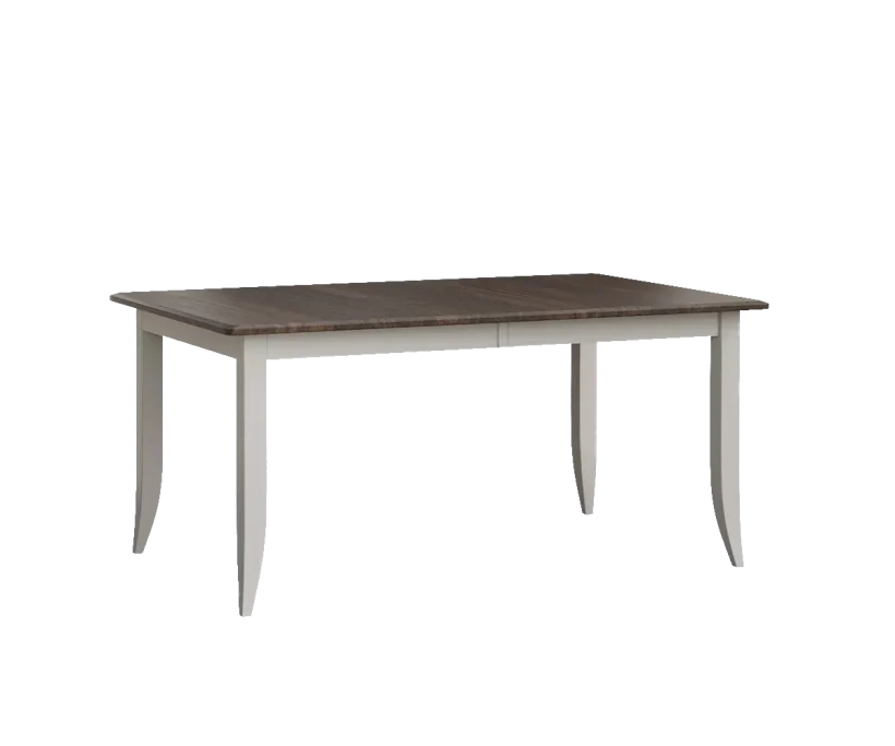 Amish Rockland Table - Yes, 42 x 66 Solid, , Brown Maple, SW9166 Drift of Mist Paint, Elm, S-41308-Darkstreak, , Amish Rockland Table - 016-OL5693