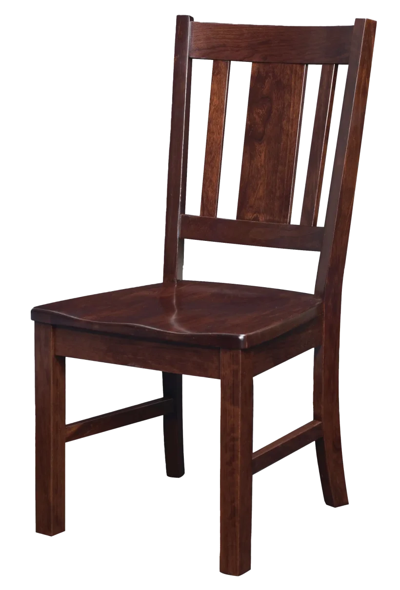 Amish Arlington Side Chair - No, , , , , Rustic Cherry, OCS117 Asbury Amish Arlington Side Chair - 016-XO204