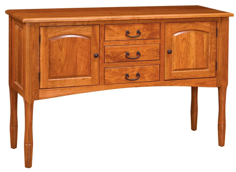 Amish Concord Side Board - No, , , , , Rustic Cherry, OCS104 Seely, Black Pulls, D521-BL, Black Knobs, D523-BL Amish Concord Side Board - 016-ZL183