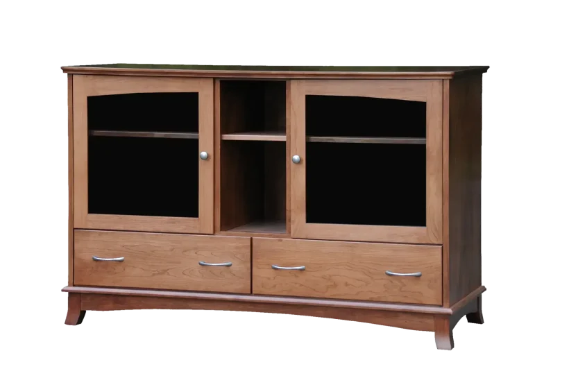 Amish Crescent 60" Plasma TV Stand - 017-ZTC008
