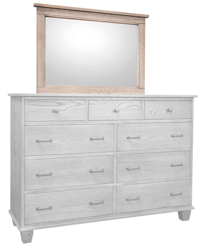 Amish Kensington Mirror Only - Oak, FC-11434 Driftwood Amish Kensington Mirror Only - 017-ZTC0383
