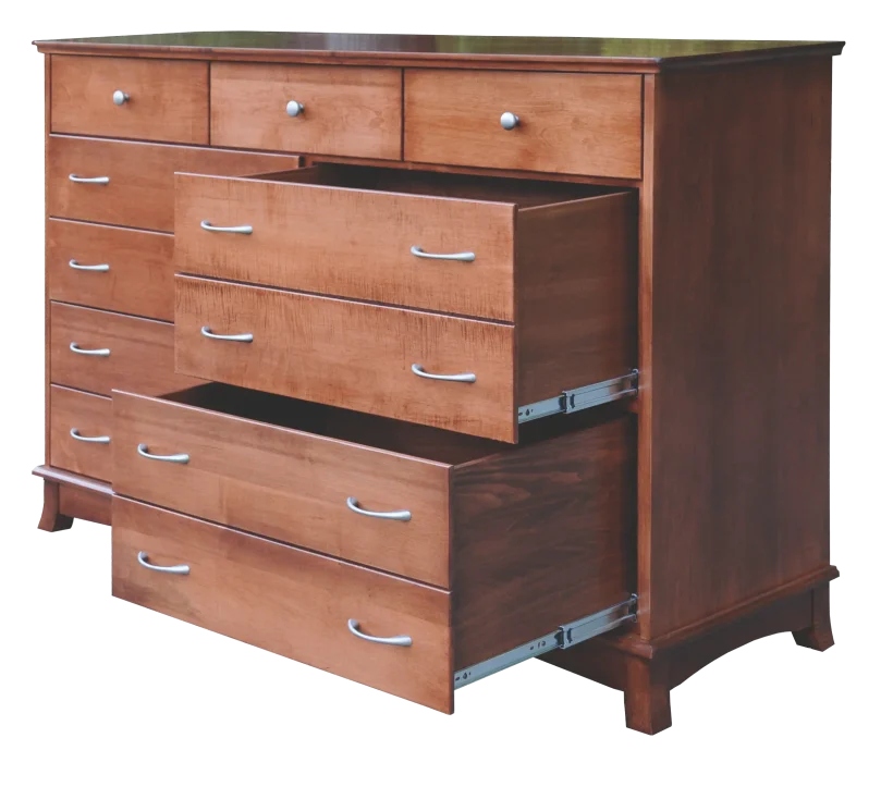 Amish Crescent Tall Dresser/Deep Drawers - 017-ZTC044Y