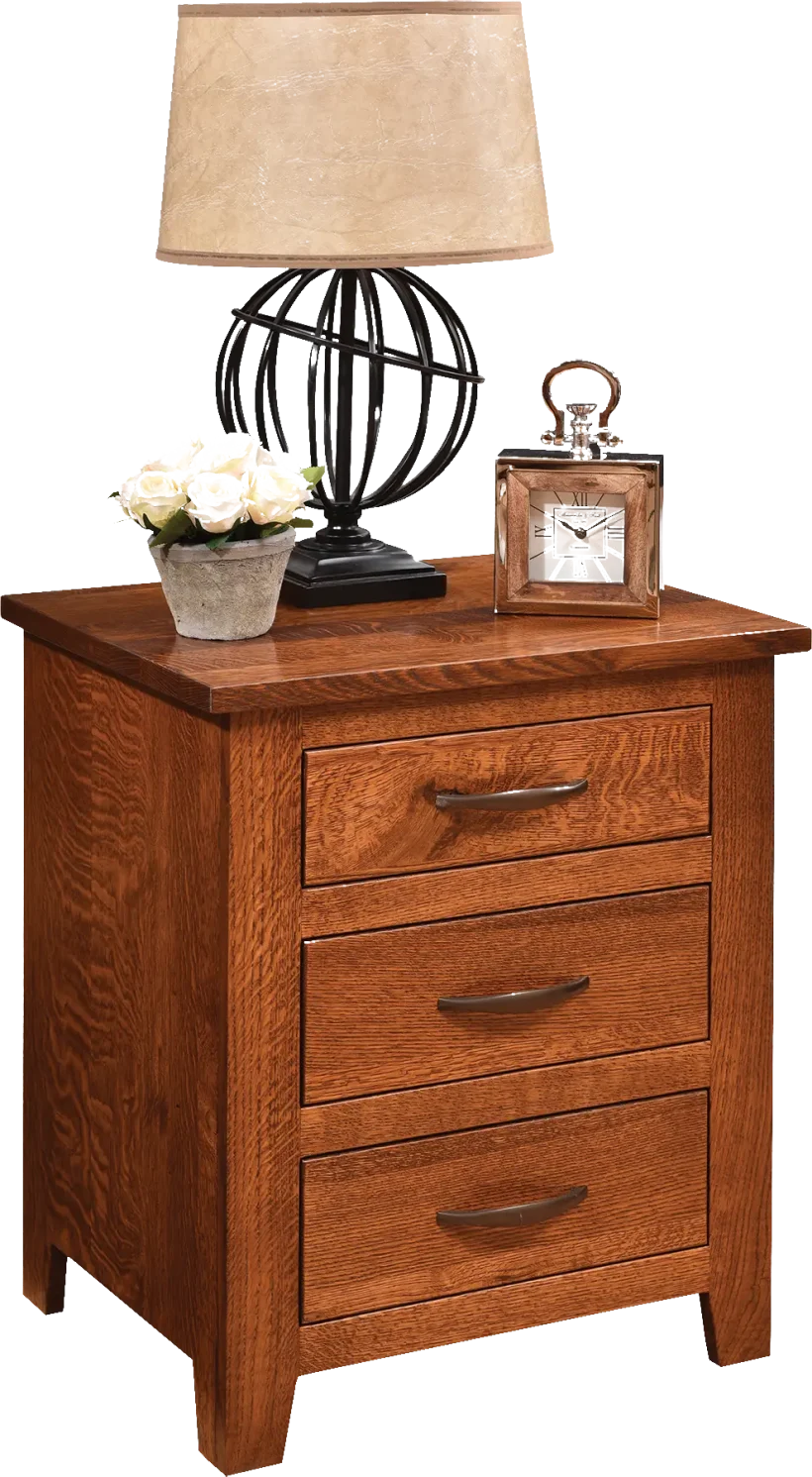 Amish Bloomfield 3-Drawer Nightstand - 017-ZTC1454
