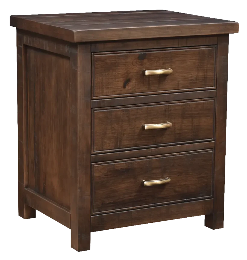Amish Timbermill 3 Drawer Nightstand - 017-ZTC2354