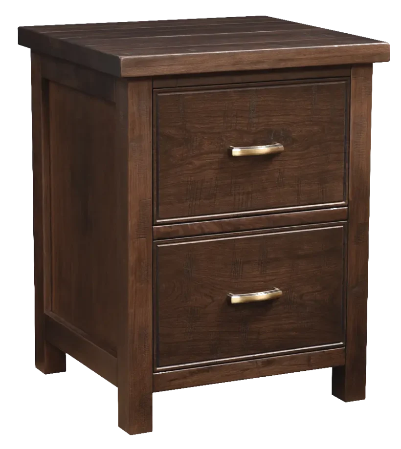 Amish Timbermill 2 Drawer Nightstand - 017-ZTC2357