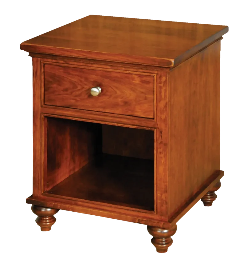 Amish Duchess Nightstand with 1 Drawer and Open - 017-ZTC258
