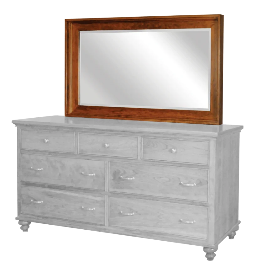 Amish Duchess Mirror Only (beveled) - Rustic Cherry, OCS117 Asbury Amish Duchess Mirror Only (beveled) - 017-ZTC272