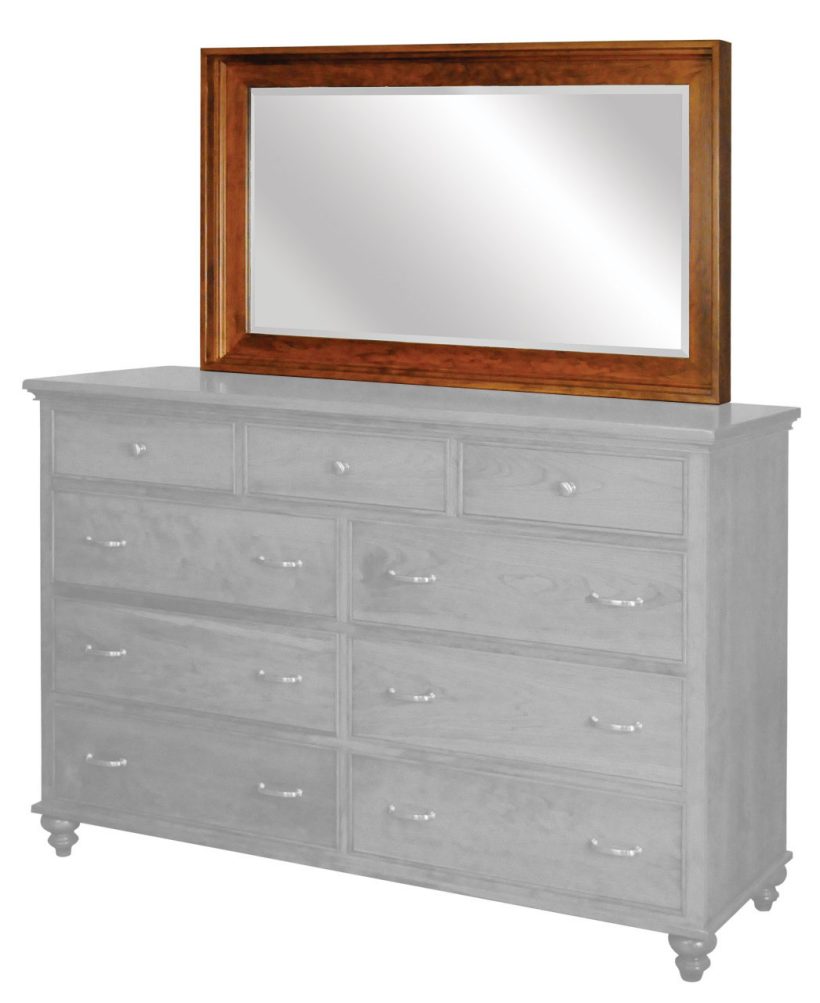 Amish Duchess Mirror Only - Rustic Cherry, OCS117 Asbury Amish Duchess Mirror Only - 017-ZTC283