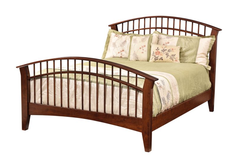 Amish Arch Spindle Bed - 017-ZTC4425