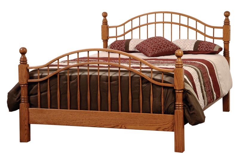 Amish Laurel Victorian Bed - 017-ZTC4448
