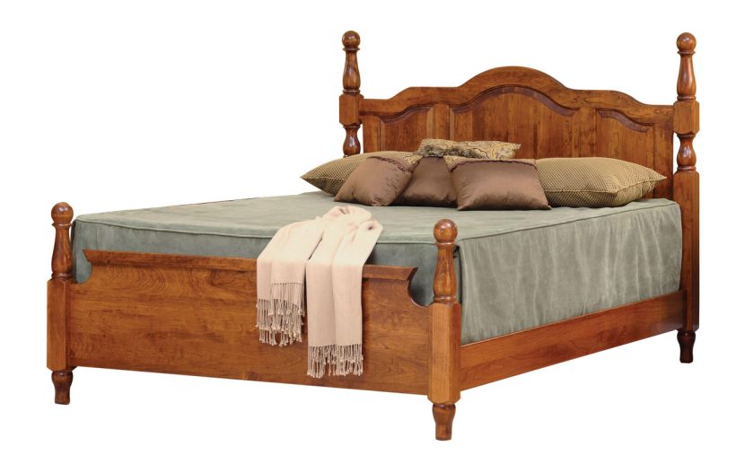 Amish Cathedral Crest Bed - 017-ZTC4449