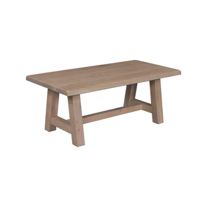 Amish Chloe Coffee Table - Rustic QSWO, Sea Drift Amish Chloe Coffee Table - 017-ZTC5670-Z