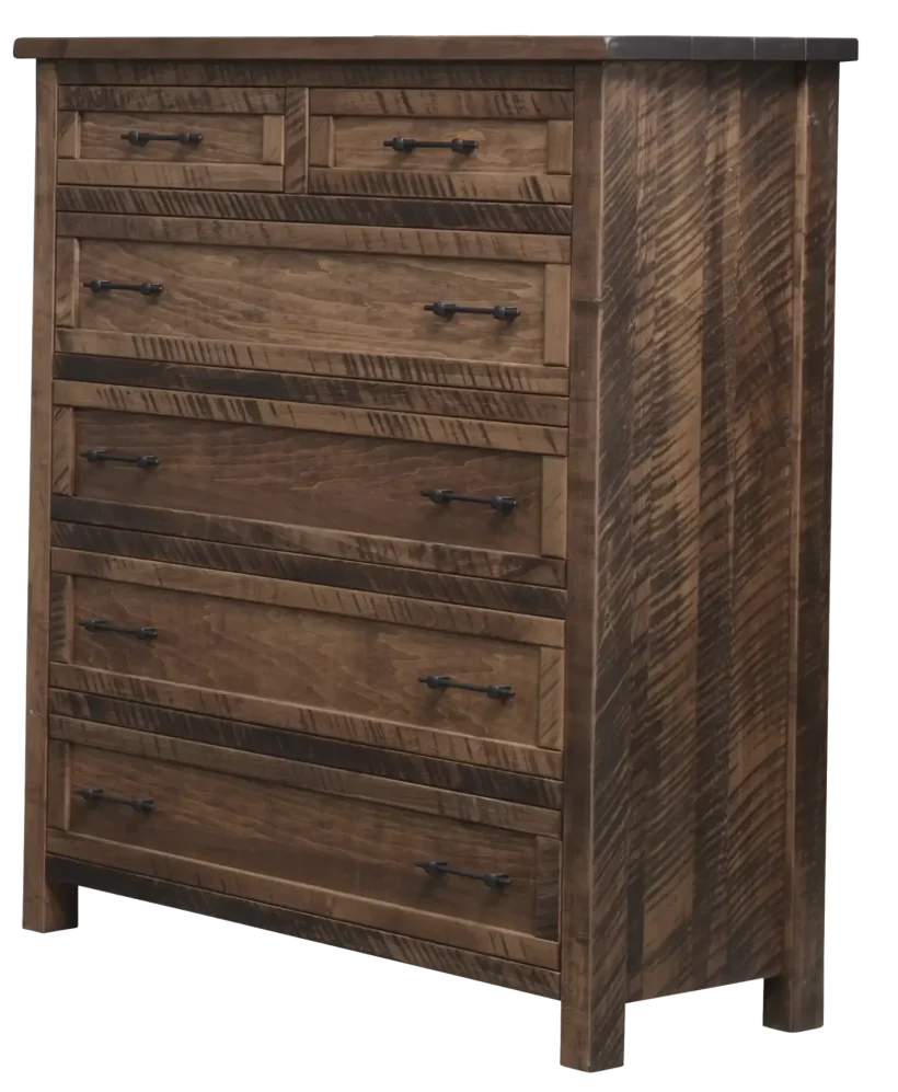 Amish Denali Chest - Brown Maple, FC42000 Almond, Black Pulls, K558-BL, Black Pulls, K558-BL Amish Denali Chest - 017-ZTC6464