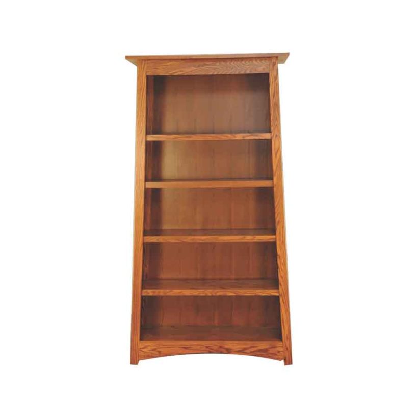 Amish Arts & Craft Tall Bookshelf - Oak, OCS113 Michael's Cherry Amish Arts & Craft Tall Bookshelf - 017-ZTC7301