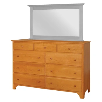 Amish Shaker Tall Dresser Only - 017-ZTC744