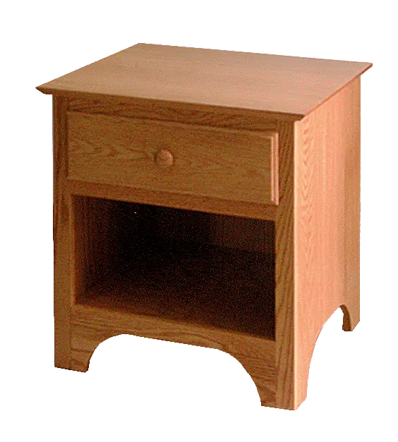 Amish Shaker Nightstand with 1 Drawer - 017-ZTC757