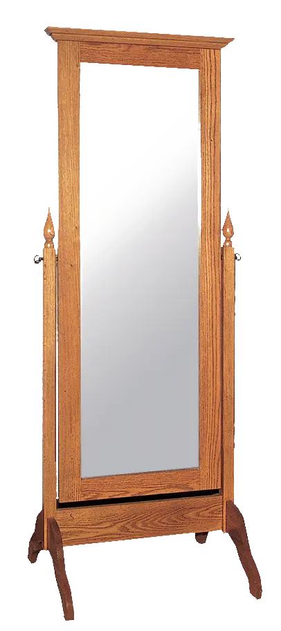 Amish Shaker Cheval Mirror - 017-ZTC776