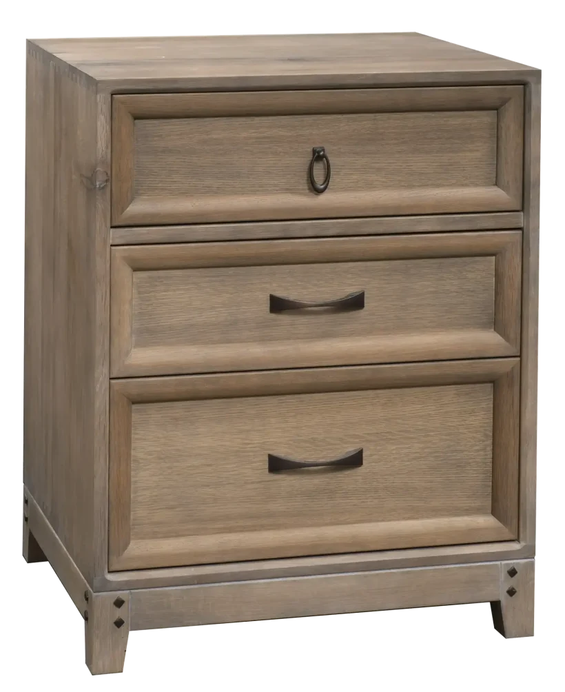 Amish Glendale 3 Drawer Nightstand - 017-ZTC8454
