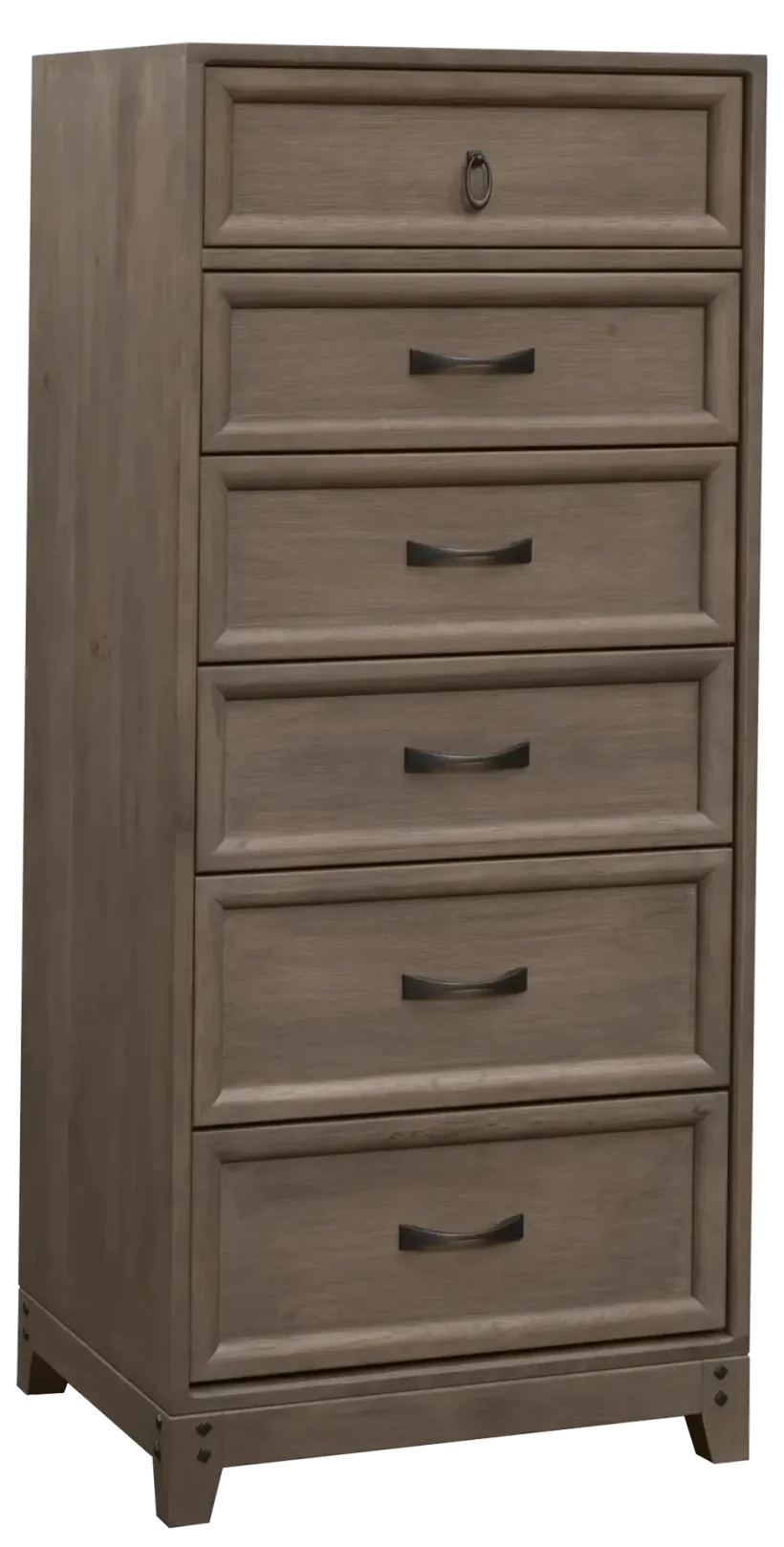 Amish Glendale Lingerie Chest - Rustic QSWO, SP10 Barnwood, Bronze Knobs, P3191-DAC, Bronze Pulls, K525-96-DBAC Amish Glendale Lingerie Chest - 017-ZTC8473